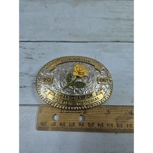 Tyler Texas Yellow Rose Gun Club HAA Trophy 2006 Buckle HEAVY Creative Casting